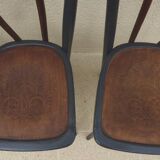 4 old Luterma bistro chairs with patterned seats – Completely refurbished