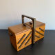 Wooden sewing basket, 1960s
