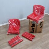 1970s pair of Kartell Model 4875 Chairs by Carlo Bartoli (fund STOCK)