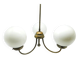 Chandelier with glass globes, Czechoslovakia, 1930s
