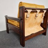Mid century Lounge Chairs & Table by Carl Straub, Germany, 1970s, Set of 3