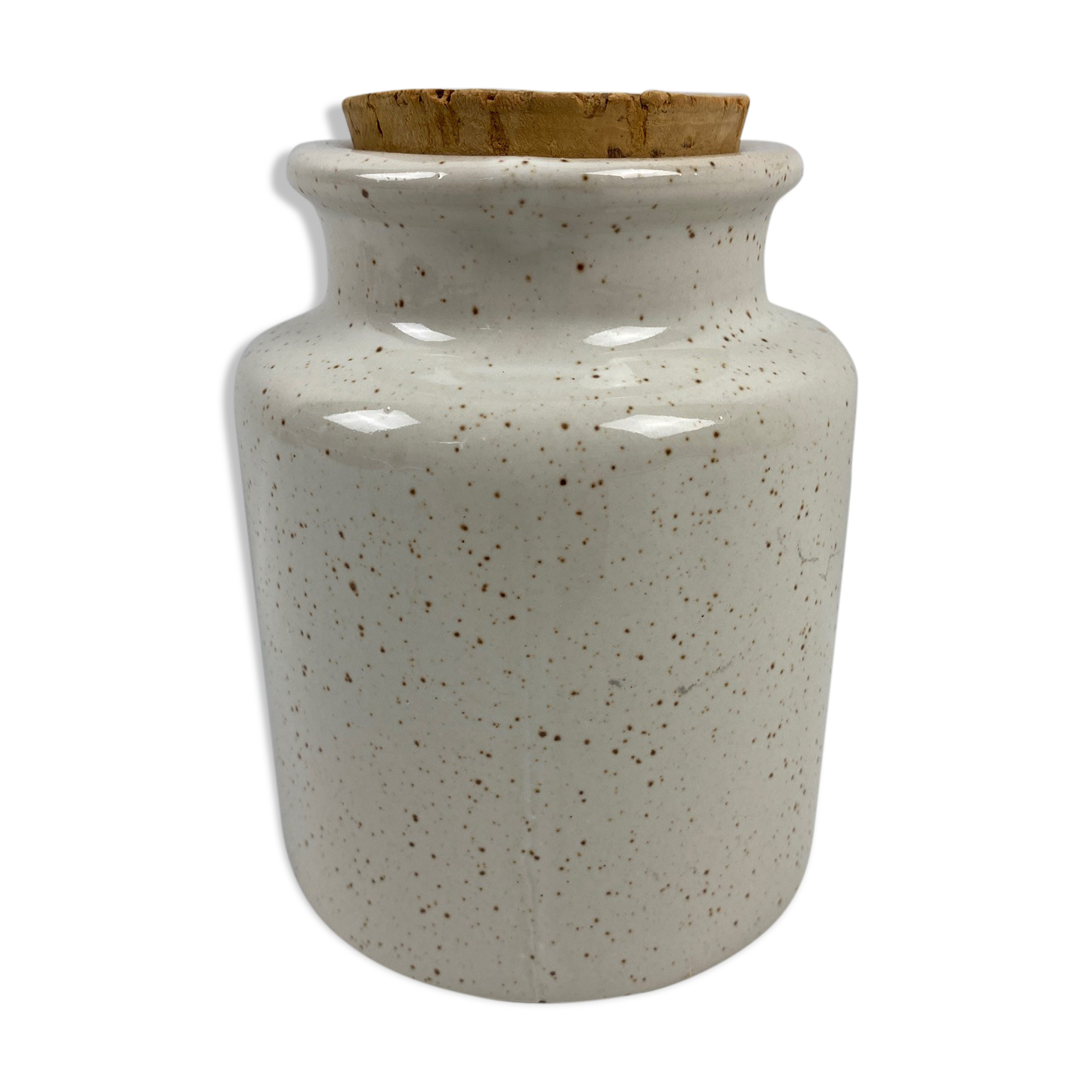 13cm beige cork sandstone pot