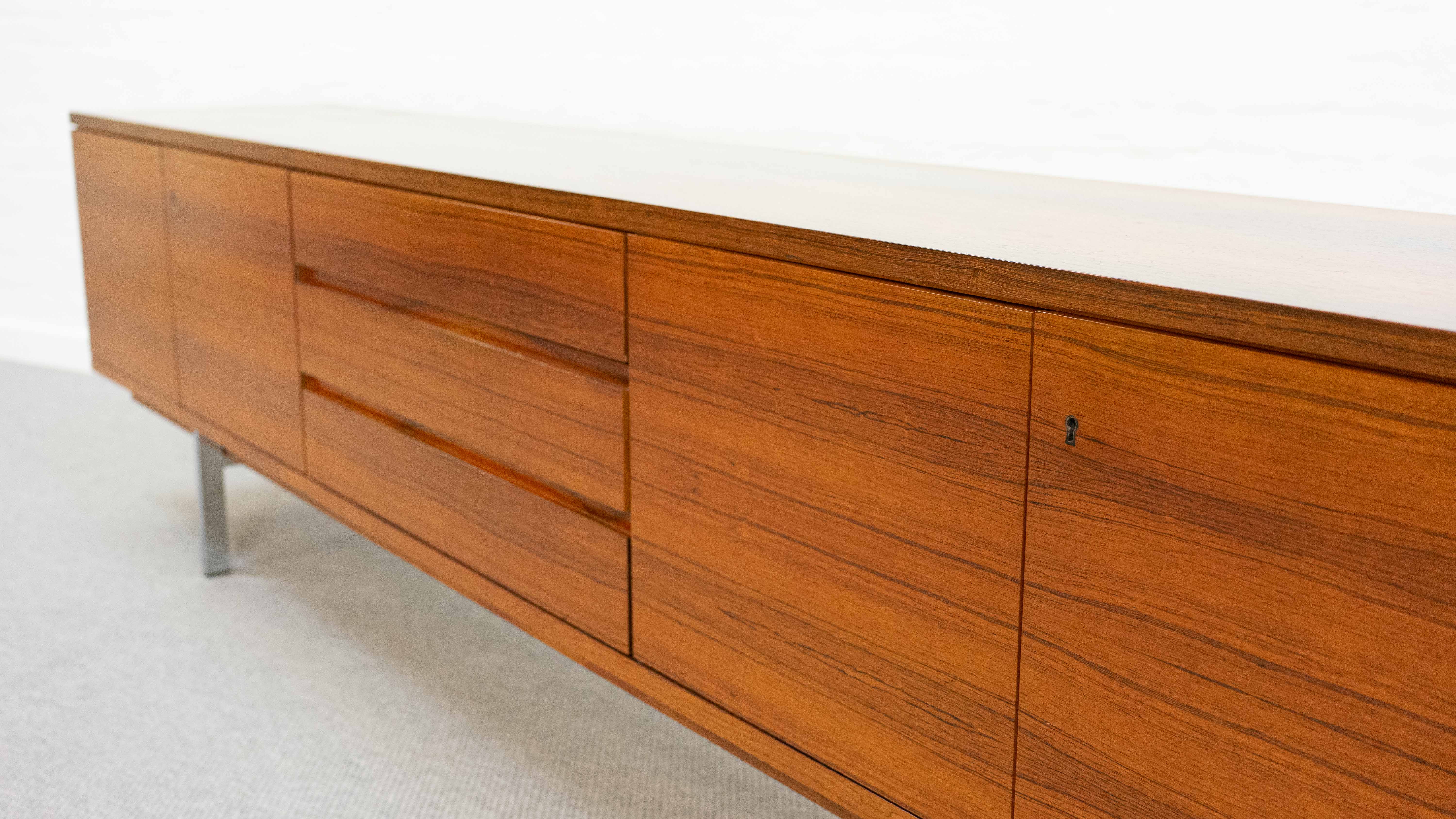 Minimalistic mid century sideboard in rosewood