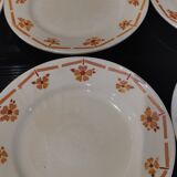 6 old FB dessert plates for Fénal Badonviller