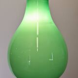 Green opaline water drop pendant light from the 50s/60s