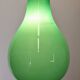 Green opaline water drop pendant light from the 50s/60s