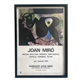 Affiche originale de fondation Miró Barcelone, Espagne 1982