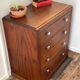 Art deco oak chest of drawers