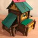 Vintage wooden construction game "Forest House" Jura Game