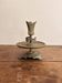 Bougeoir Table Bronze Ciselé Fleuris Fleurs Lotus Neogothique Art Nouveau