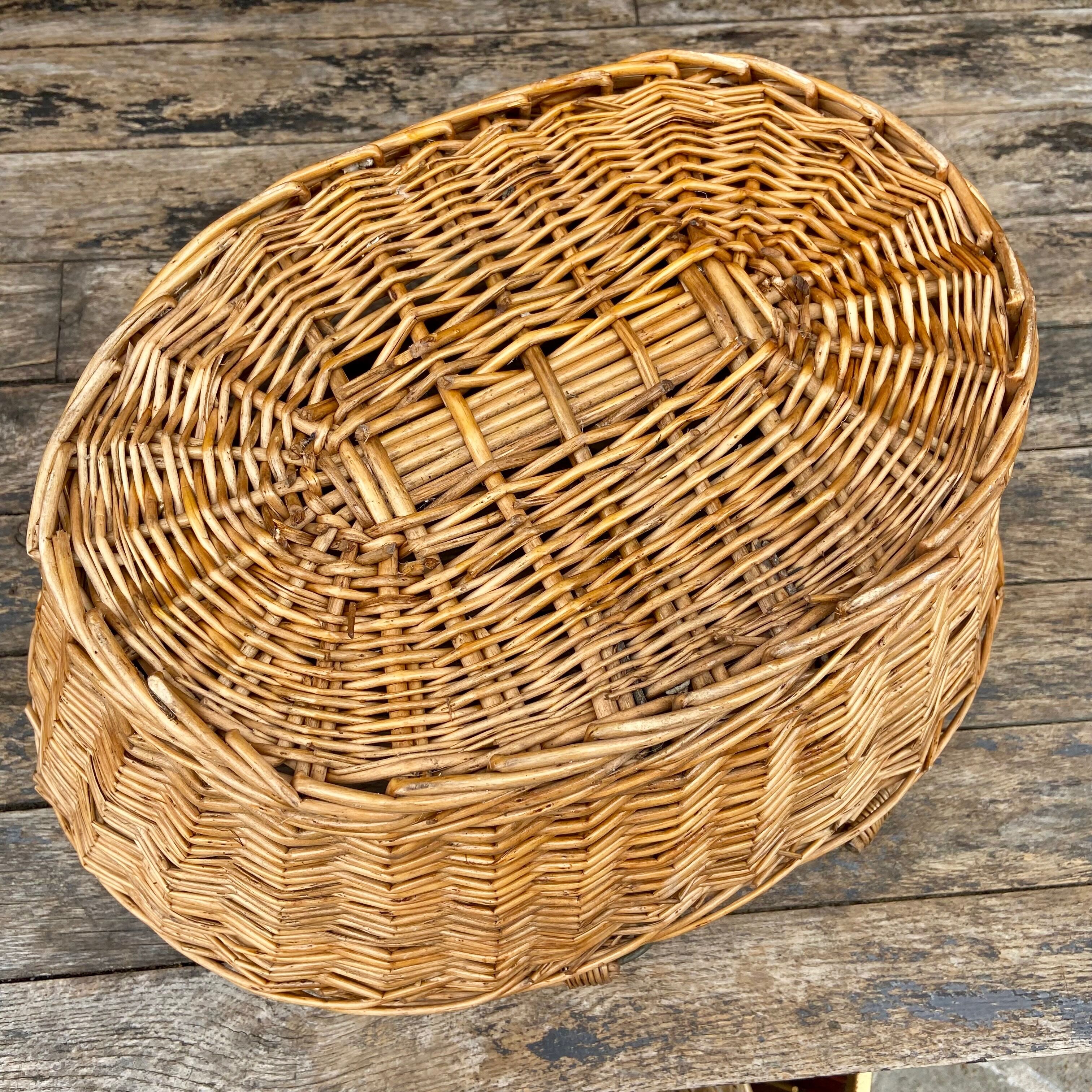 Panier en osier-Années 60