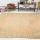 6x8 Handmade Beige Tones Wool Vintage Rug 260x194Cm