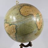Terrestrial Globe in Lithographed Paper and Cast Iron, J.Lebègue & Cie – Late 19th Century