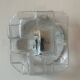 Vintage wall lamp in pressed molded bubble glass, France 1960