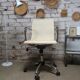 Fauteuil de bureau pivotant chromé