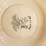4 Melody Myott Ironstone soup plates 1982