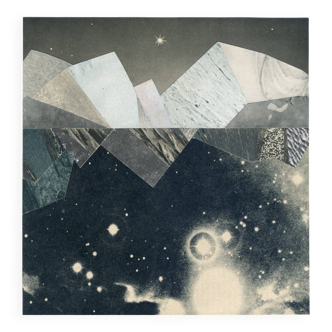 Collage on paper • mineralogie v