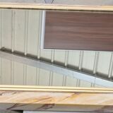 Mirror wood faux marble, 134x80 mercury glass