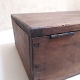 Wooden crate box 46.2x19.3cm with compartments