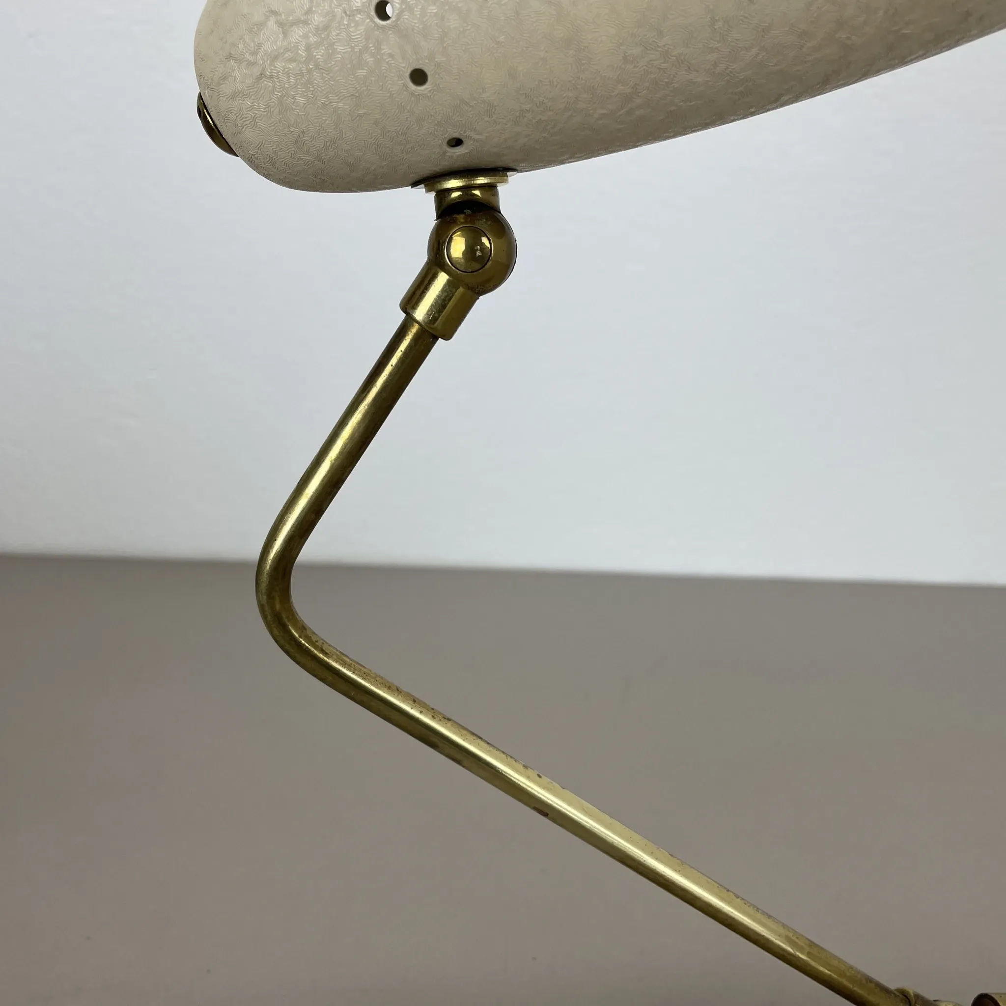 Rare Adjustable Theatre Wall Light in Brass in the Style of Stilnovo, Italy 1950s