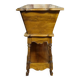 Bread trough / carved walnut – animated scene decoration – early 20th century