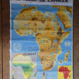 School map poster vintage Africa edition MDI