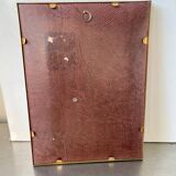 Vintage Metal Picture Frame 23 cm x 17 cm CONVEX glass