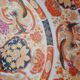 Large deep porcelain plate in Imari style (35.5 cm) with "Phe" decoration.