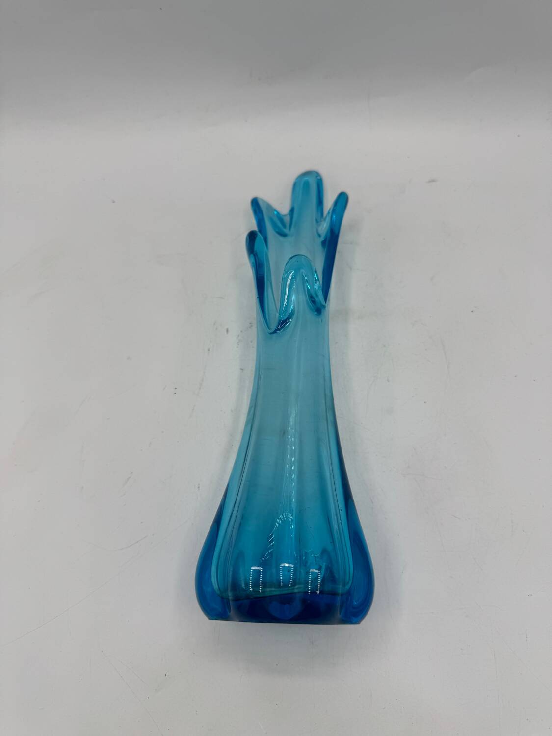 Blue glass vase, 1960s