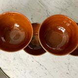Set of 5 handmade ceramic bowls 60s