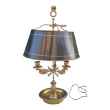 Empire style bouillotte lamp in bronze and sheet metal