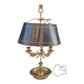 Lampe bouillotte style Empire en bronze et tôle