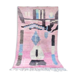 Vintage Berber carpet pink boujad 150 X 240 cm