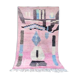 Vintage Boujad Berber rug pink 150 x 240 cm