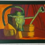 Still life with watering can