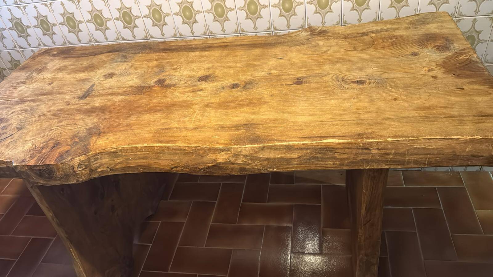 Sturdy wooden table