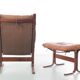 Scandinavian chair model Siesta, high back and foot rests