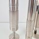 Brutalist Sculptural Metal and Brass Vases from BMF, Germany, 1960s, Set of 3