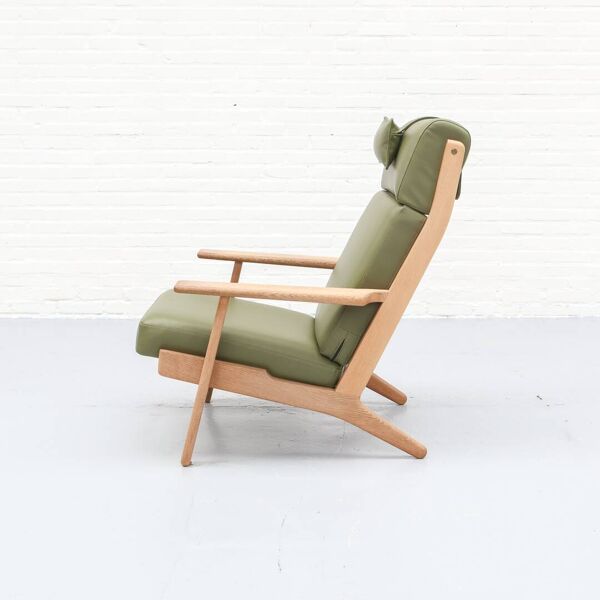 Fauteuil en chêne GE290 de Hans Wegner pour Getama années 1960