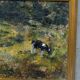 Peinture moderne suédoise, Hanna Brundin, années 1970, huile sur toile, encadrée