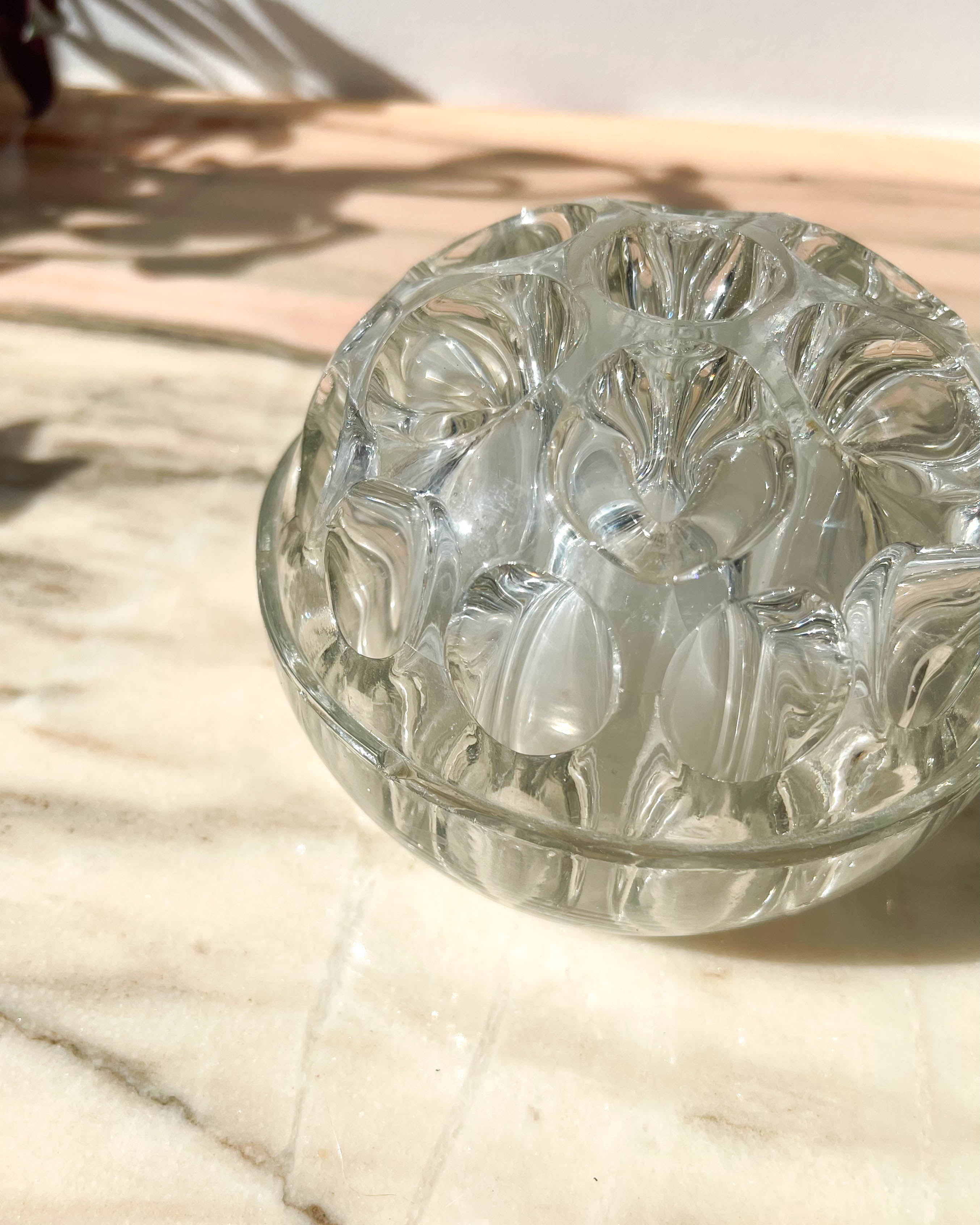 Vintage glass flower pick N5 Made in France