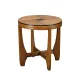 Dutch Art Deco Modernist Amsterdam School side table in Oak