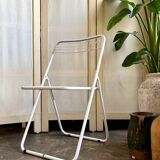 Chaise pliante "Ted Ned" en métal blanc par Niels Gammelgaard pour IKEA, années 1980