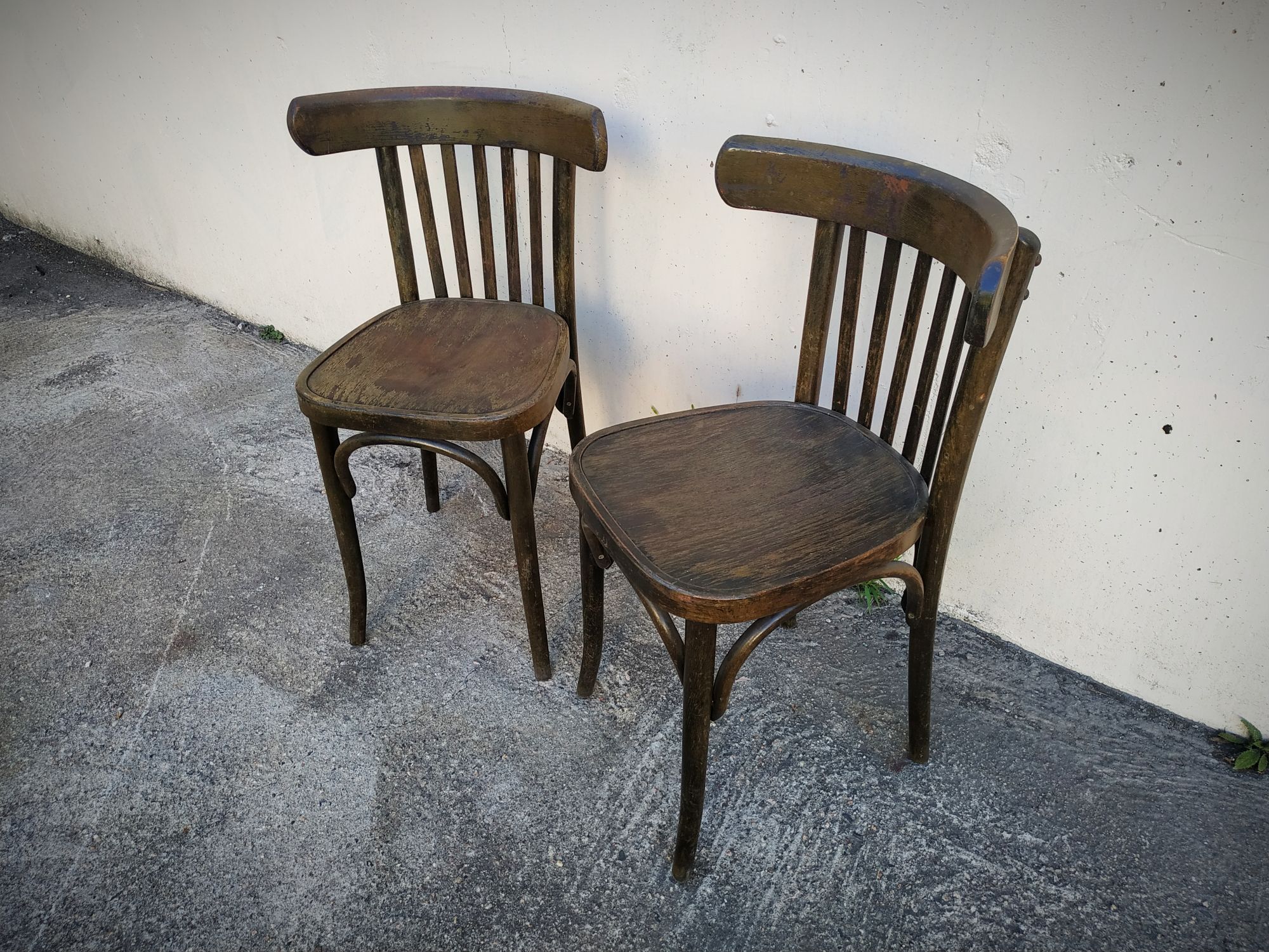 Pair of bistro chairs