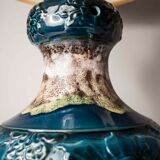 70's beige blue floor lamp