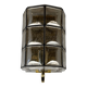 60s 70s Wall Lamp Wall Sconce Glashütte Limburg Germany Glass & Metal