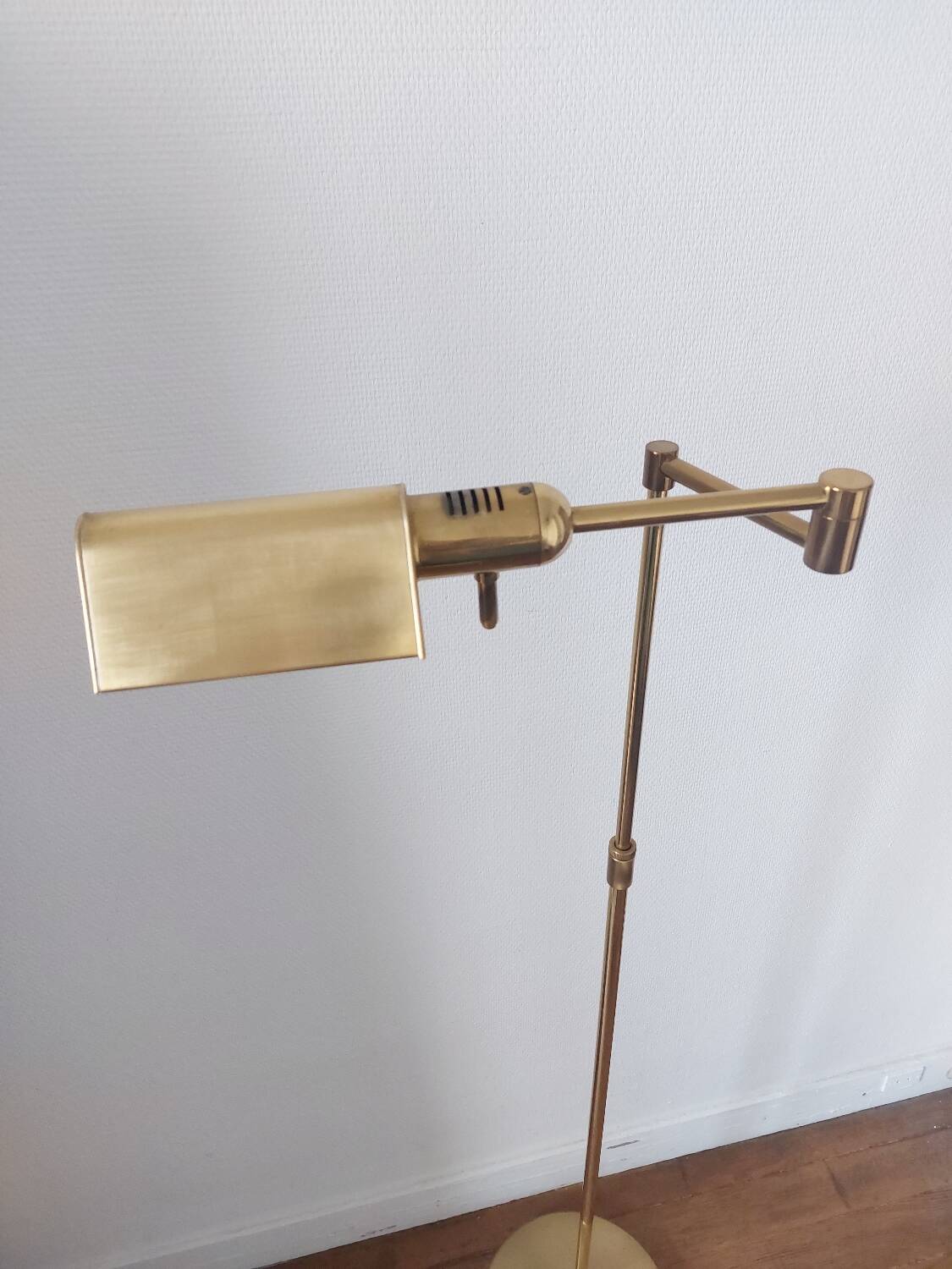 Vintage brass floor lamp