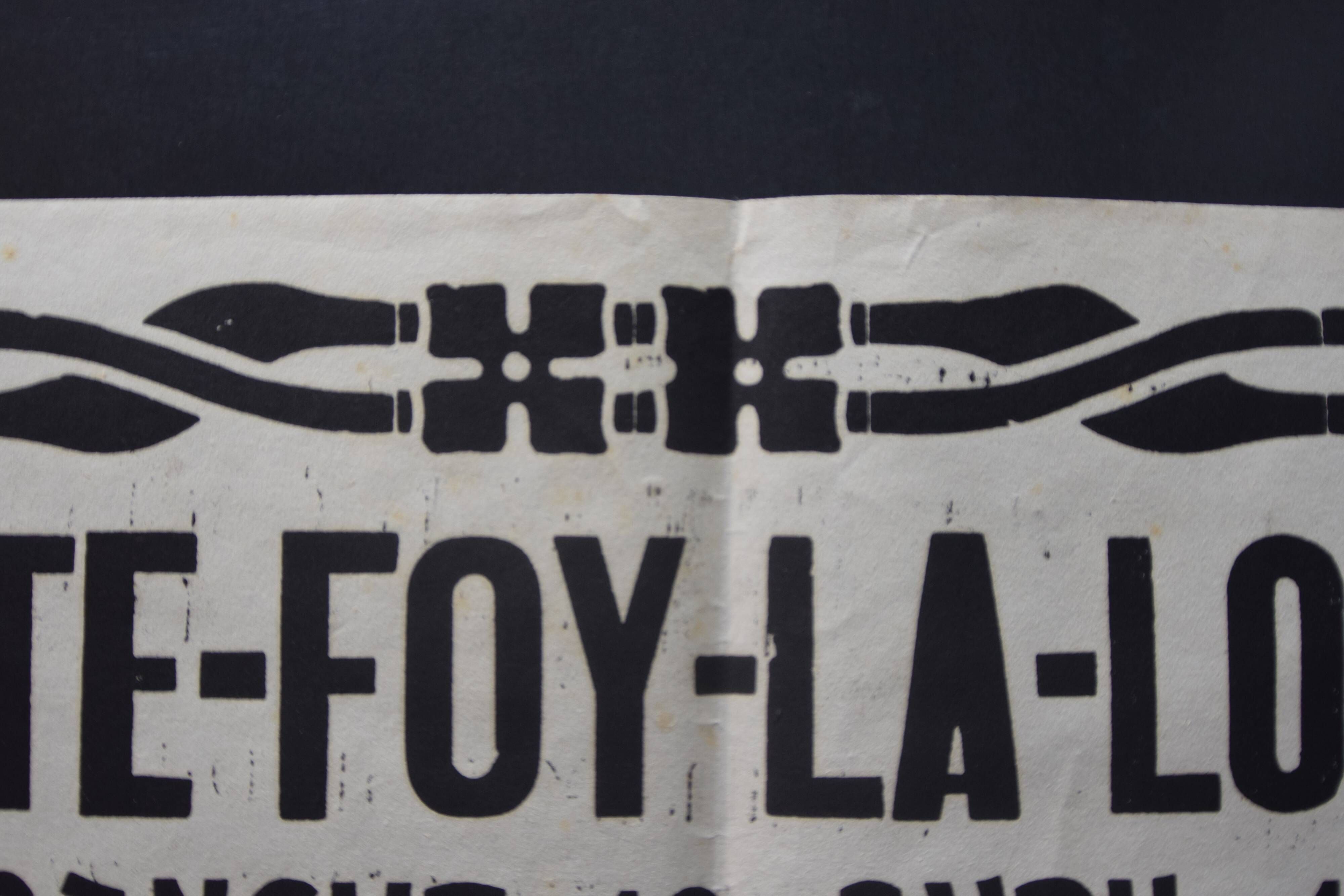 Poster "Feast of the Lamb" - Sainte-Foy-La-Longue - 1936