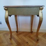 Half-moon side table