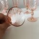 6 rosaline liqueur walking glasses